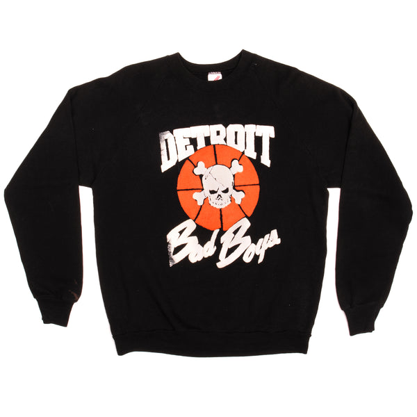 Vintage NBA Detroit Pistons Aka Detroit Bad Boys Jerzees Sweatshirt 1980s Size Large Made In USA.