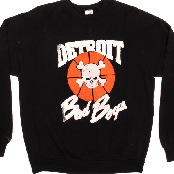 VINTAGE NBA DETROIT BAD BOYS SWEATSHIRT 1980s SIZE LARGE MADE IN USA