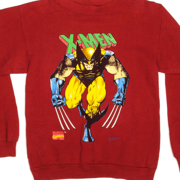SUDADERA VINTAGE MARVEL X MEN 1992 TALLA PEQUEÑA FABRICADA EN EE. UU.