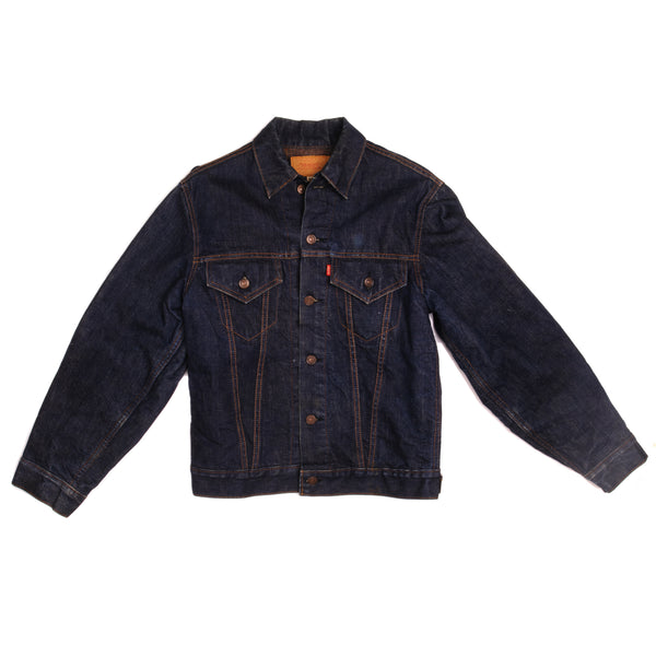 vintage levis jacket size 38 with single stitch pockets blanket 70s 80s