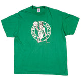 Vintage NBA Boston Celtics Logo 7 Tee Shirt 1990s Size Large Made In USA With Single Stitch Sleeves.