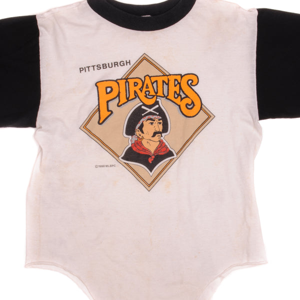 VINTAGE MLB PITTSBURGH PIRATES RAGLAN TEE SHIRT 1988 SIZE SMALL MADE IN USA