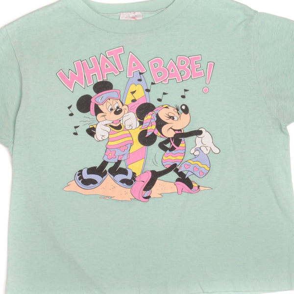 VINTAGE MICKEY AND MINNIE TEE SHIRT SIZE MEDIUM MADE IN USA 1980s