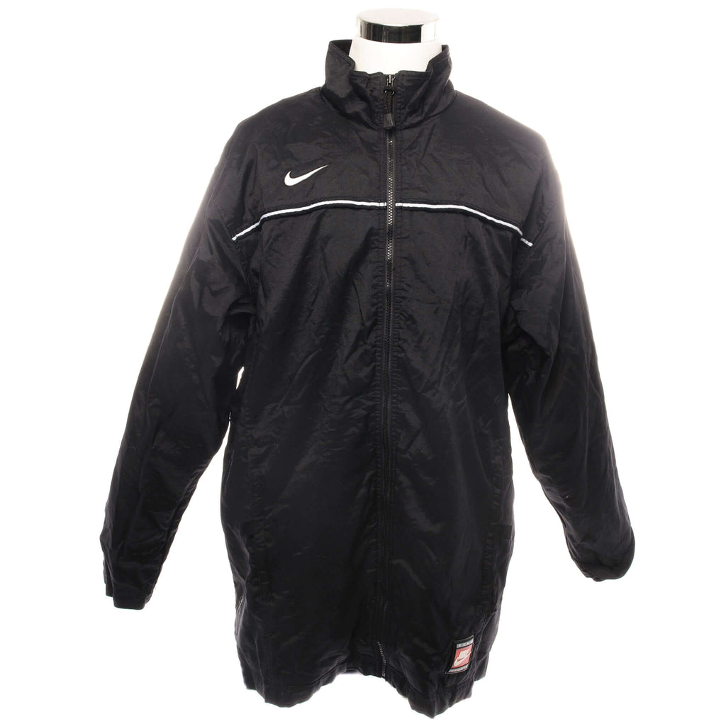 Vintage nike windbreaker best sale black and white