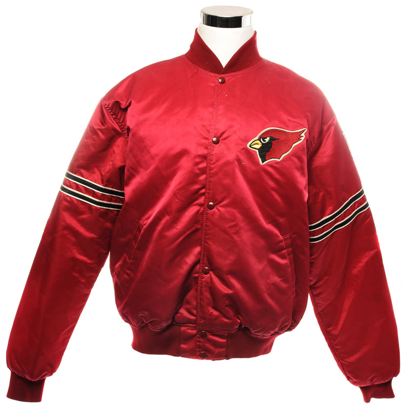 Vintage NFL Arizona Cardinals Bomber Jacket Size XL Made In USA. RED