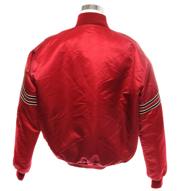 Vintage NFL Arizona Cardinals Bomber Jacket Size XL Made In USA. RED