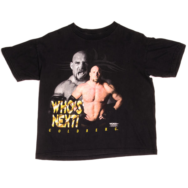 Vintage World Champion Wrestling WCW Goldberg Who's Next ! Tee Shirt 1998 Size Medium.