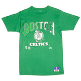 Vintage NBA Boston Celtics Nutmeg Mills Tee Shirt Size Medium With Single Stitch Sleeves.