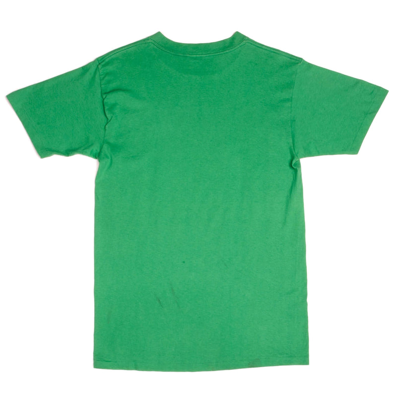 Vintage NBA Boston Celtics Nutmeg Mills Tee Shirt Size Medium With Single Stitch Sleeves.