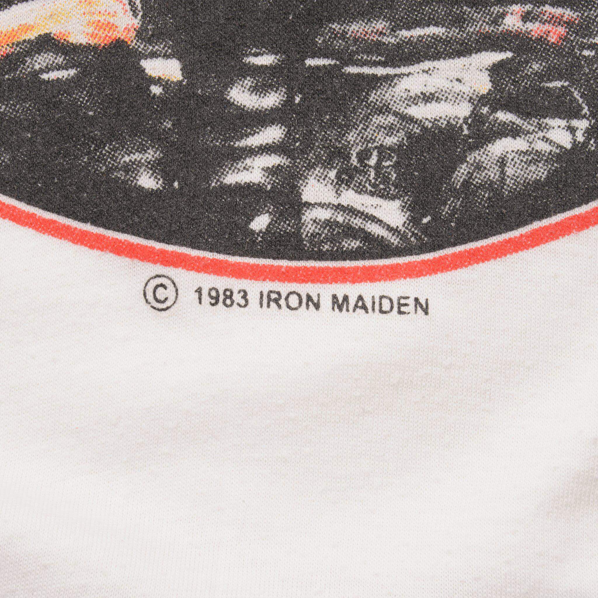 VINTAGE IRON MAIDEN TEE SHIRT THE TROOPER 1983 SIZE MEDIUM