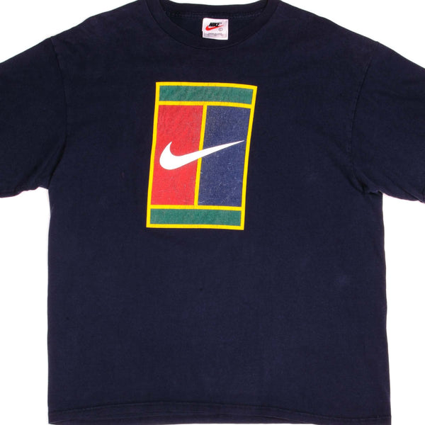 CAMISETA DE TENIS VINTAGE NIKE DE FINALES DE LA DÉCADA DE 1990, TALLA GRANDE, FABRICADA EN EE. UU.