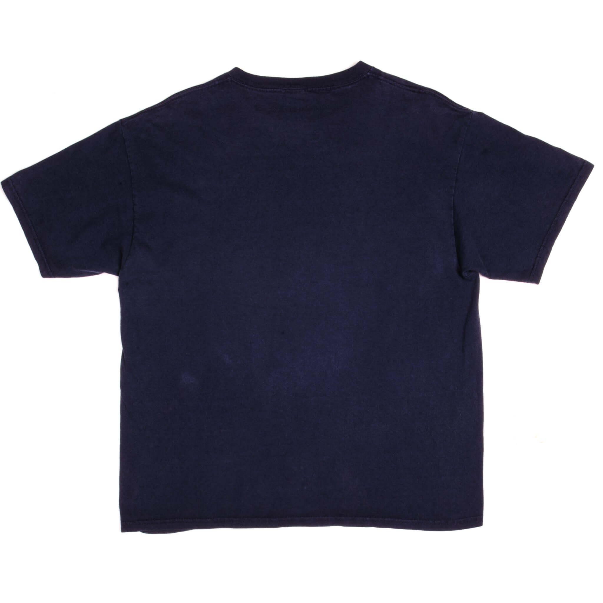 Vintage Nike Big Swoosh Blue Tee Shirt Late 1990S Size Large Made In USA