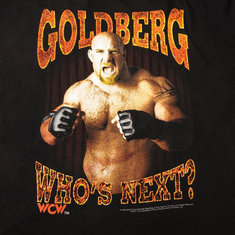 VINTAGE WCW GOLDBERG TEE SHIRT 1998 SIZE XL