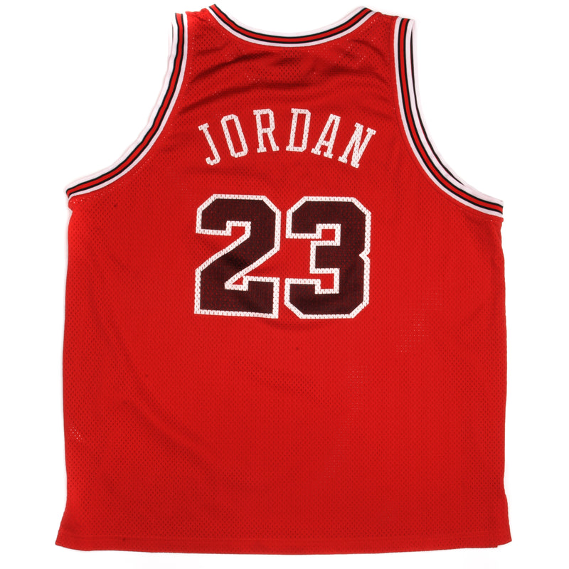 Air Jordan 20th Anniversary Jersey #23 basketball pinstripes Nike red men's  XXL