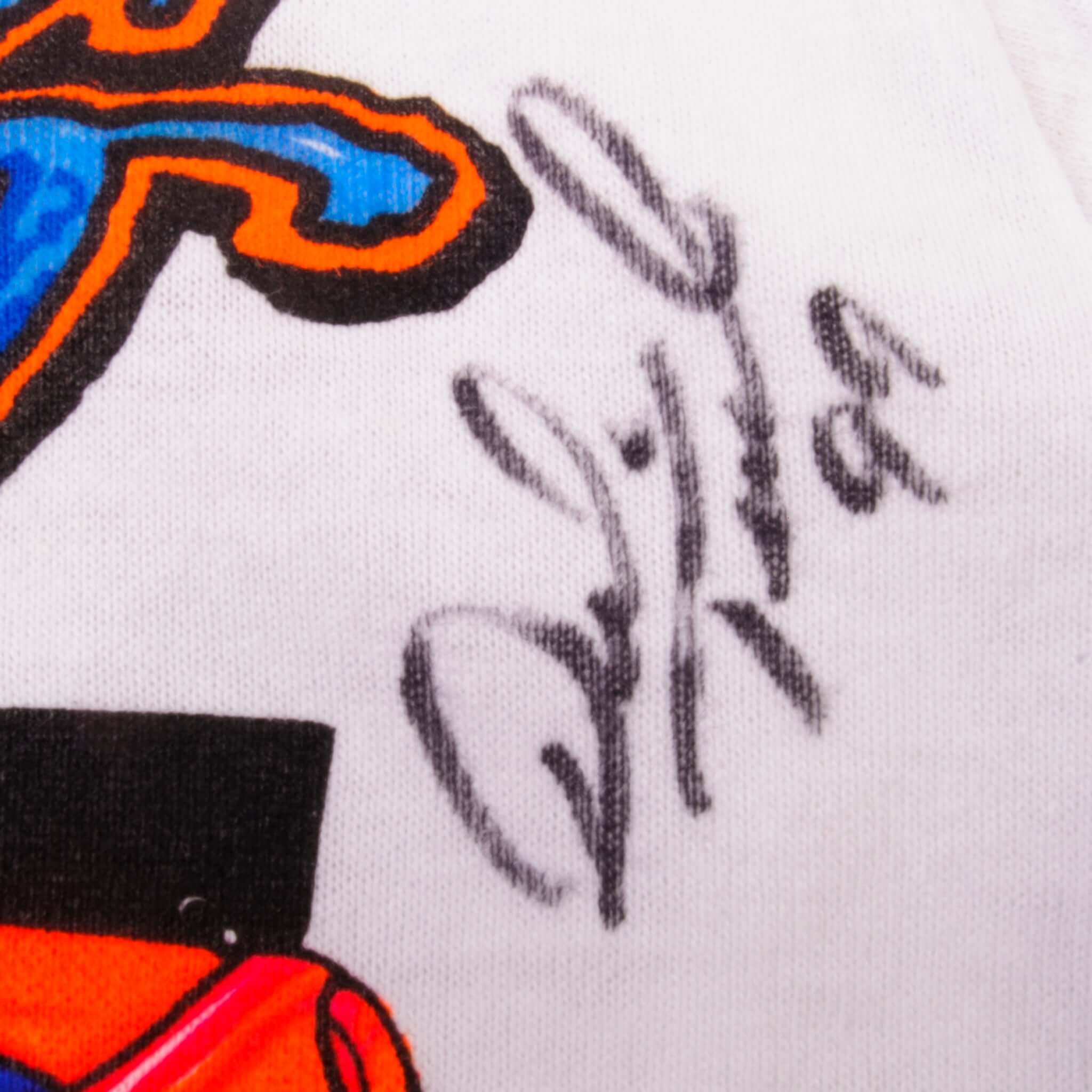 Dick Trickle Autographed Vintage Nascar 18th Annual Nationals 1996 Tee Shirt Size M With Single Stitch Sleeves. Made In USA