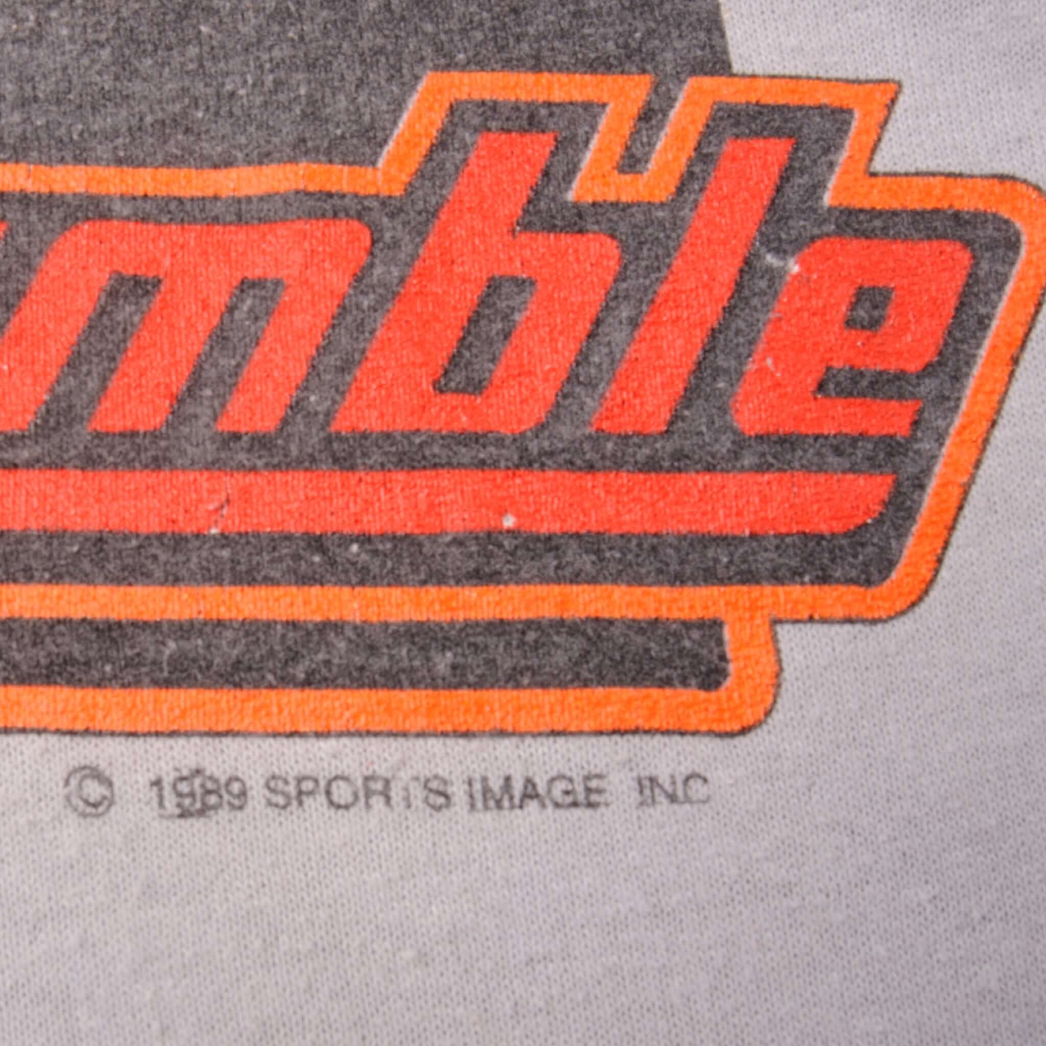 Vintage Nascar Dale Earnhardt Ready To Rumble Tee Shirt 1989 Size L With Single Stitch Sleeves. Made In USA   