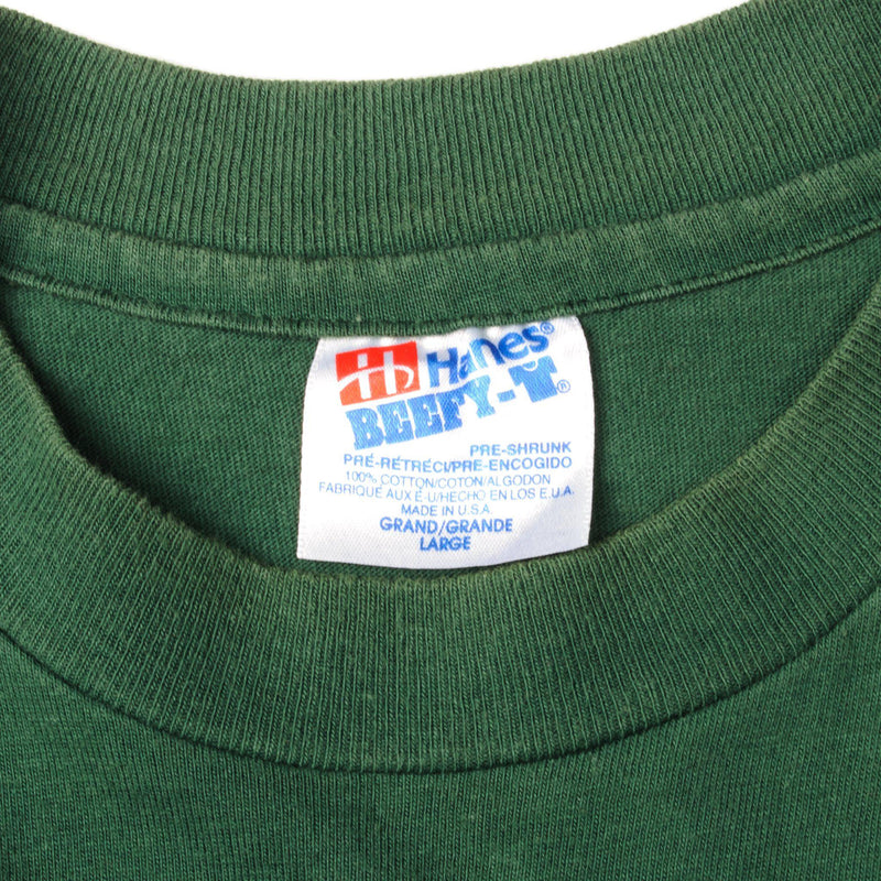 Hanes Beefy-T Vintage Label Tag 1990s