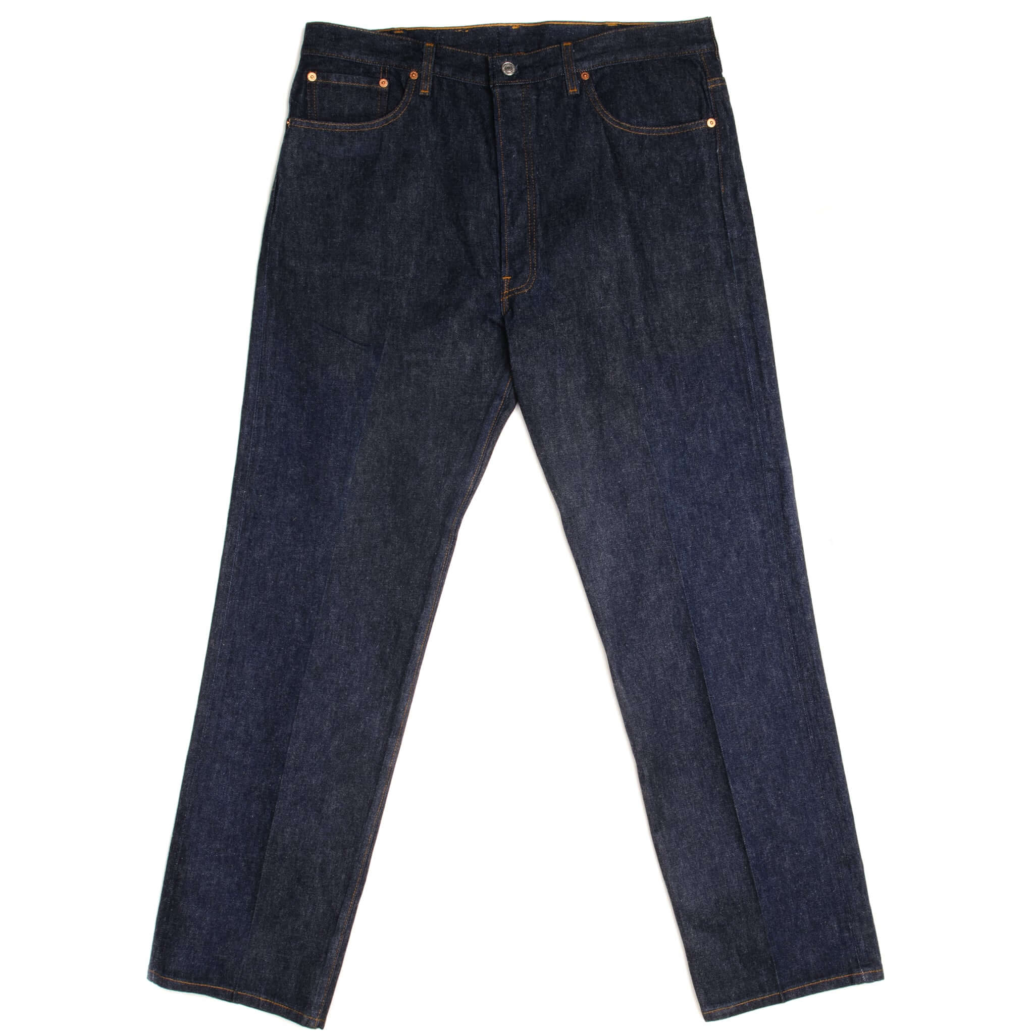 Beautiful Indigo Levis 501 Jeans 1990s Made in USA with a very dark wash.  Size on Tag 40X34  ACTUAL SIZE 38X32  Back Button #552