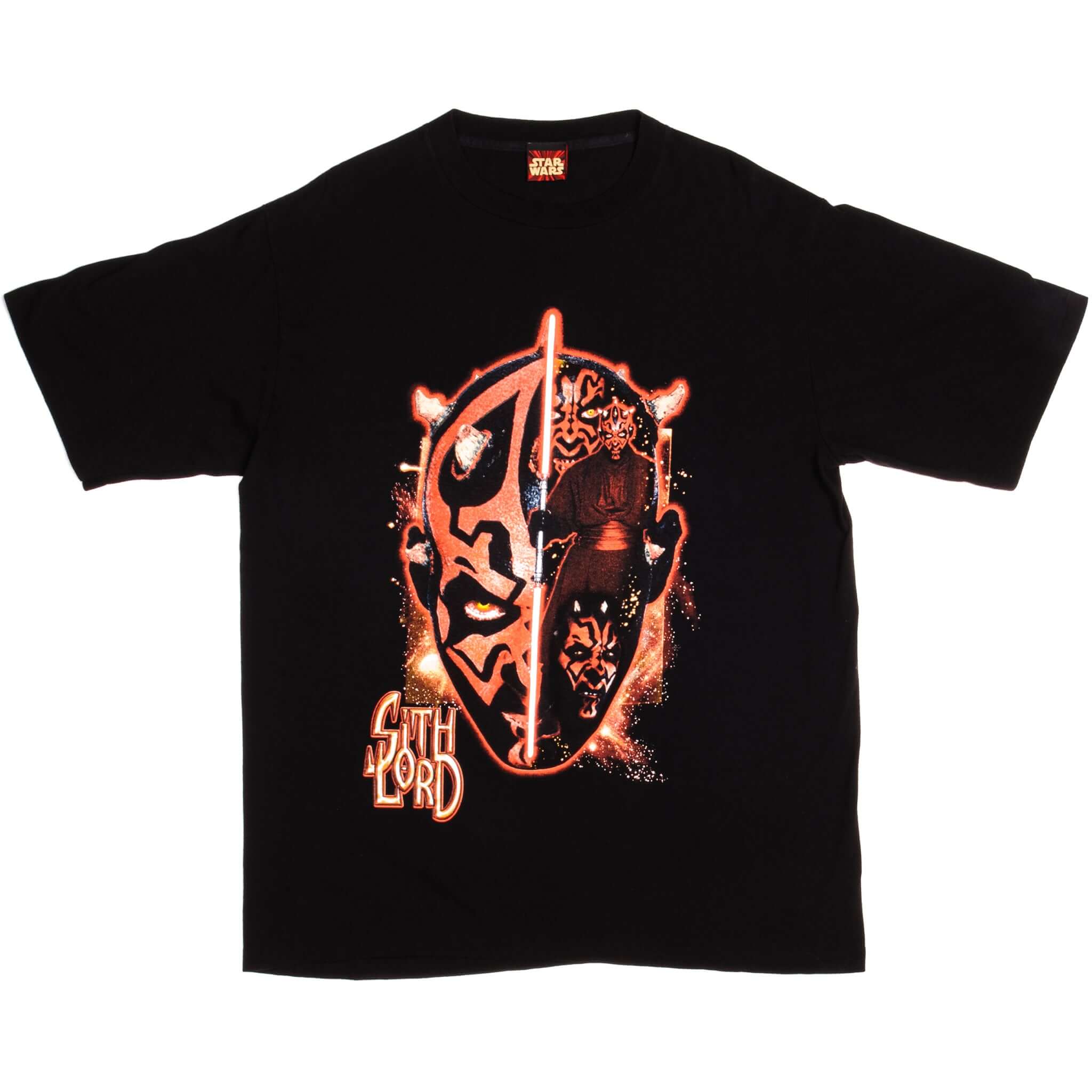 Vintage Darth Maul Sith Lord Star Wars Episode 1 The Phantom Menace Tee Shirt 1999- Early 2000s Size XL Made In USA.