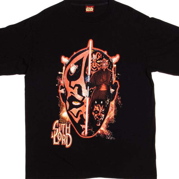 VINTAGE STAR WARS EPISODE 1 THE PHANTOM MENACE DARTH MAUL TEE SHIRT 1999- EARLY 2000s SIZE XL MADE IN USA