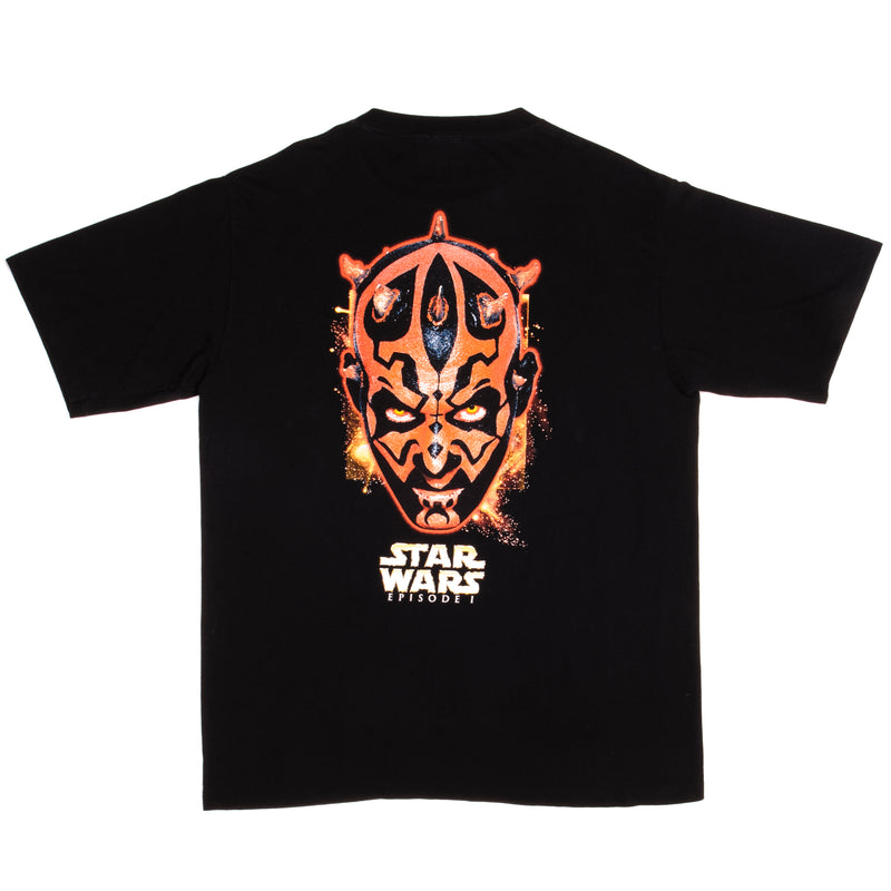 Vintage Darth Maul Sith Lord Star Wars Episode 1 The Phantom Menace Tee Shirt 1999- Early 2000s Size XL Made In USA.