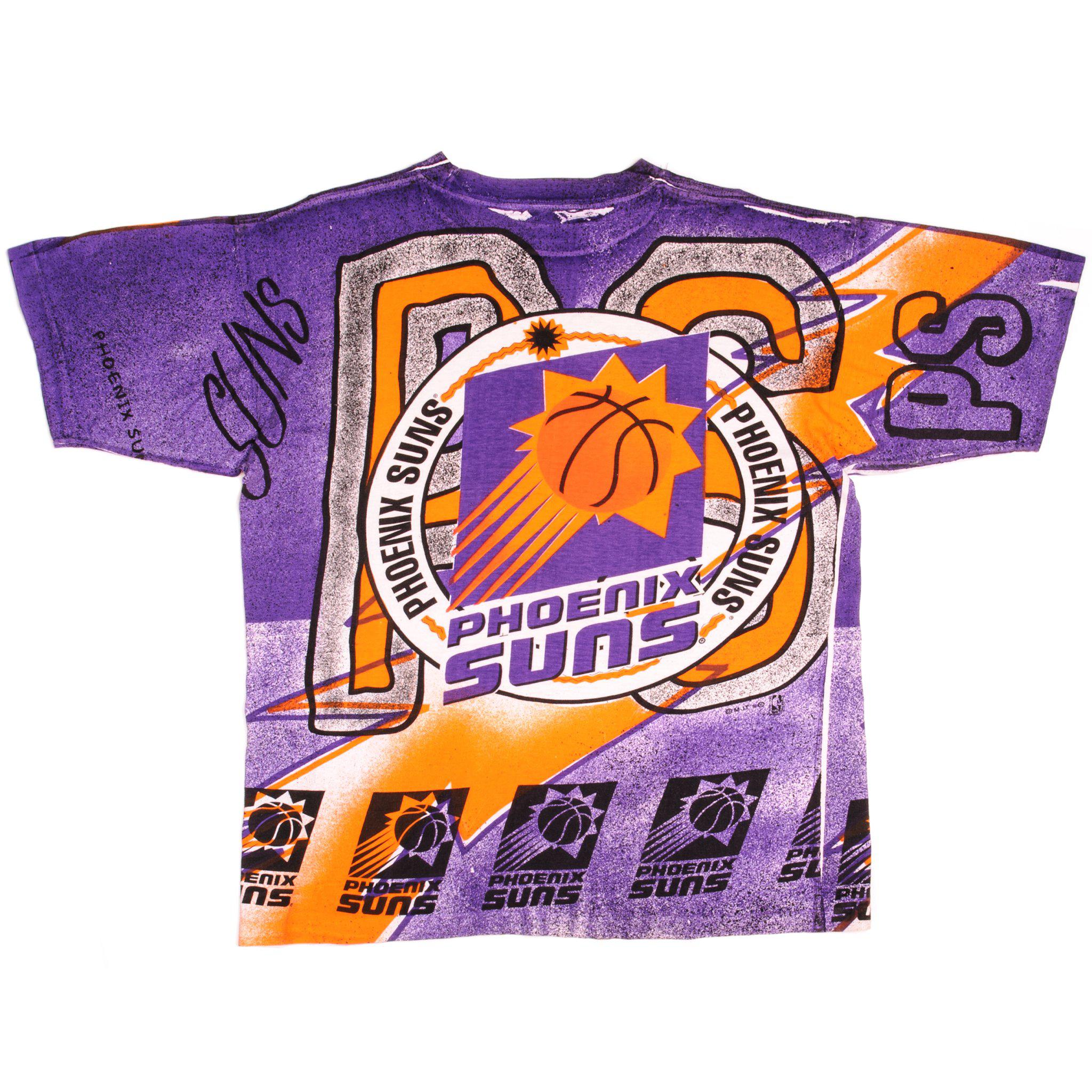 CustomCat Phoenix Suns Retro NBA T-Shirt Ash / 3XL