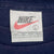 Vintage Nike Classic Swoosh Blue Tee Shirt Size 1990s Size Large Made In USA