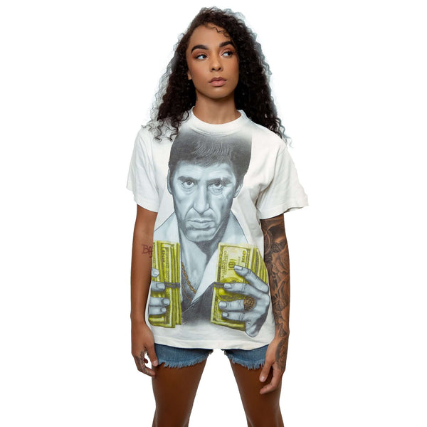 VINTAGE SCARFACE TONY MONTANA TEE SHIRT SIZE MEDIUM