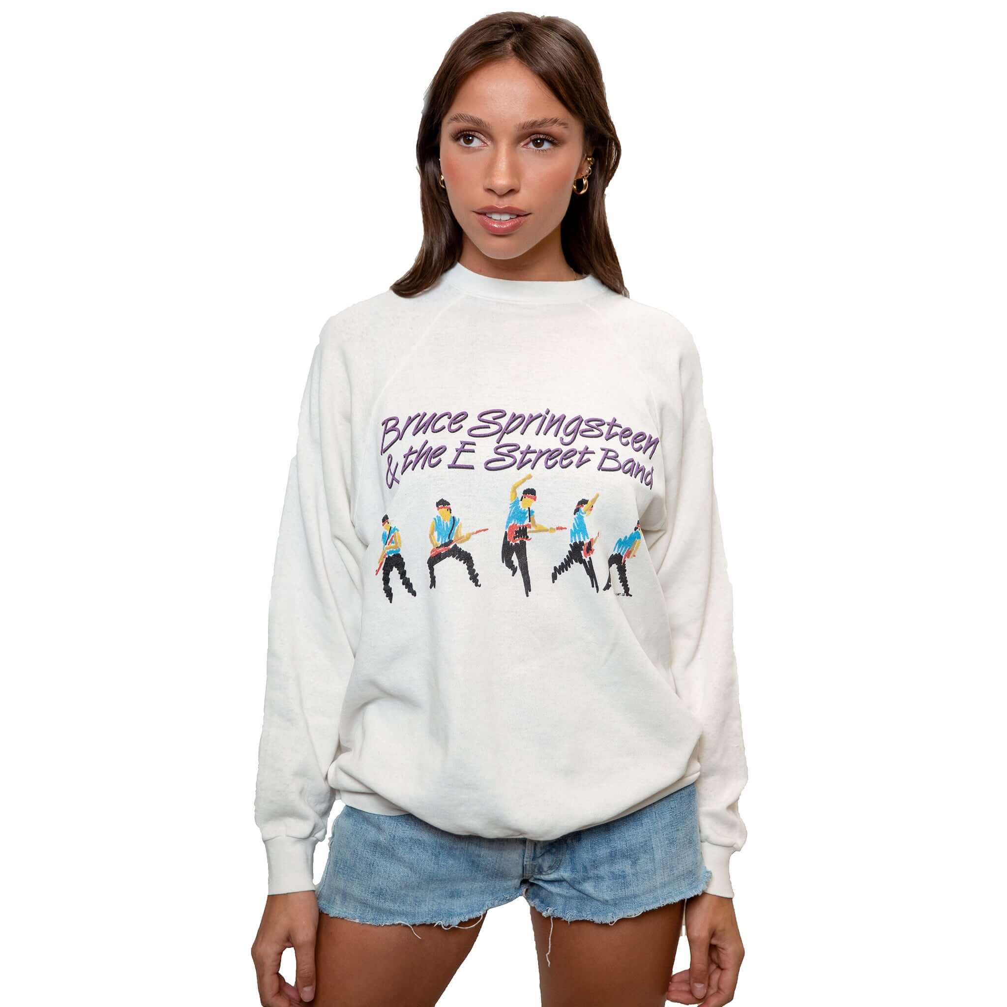 VINTAGE BRUCE SPRINGSTEEN & THE E STREET BAND SWEATSHIRT 1989 SIZE LARGE MADE IN USA