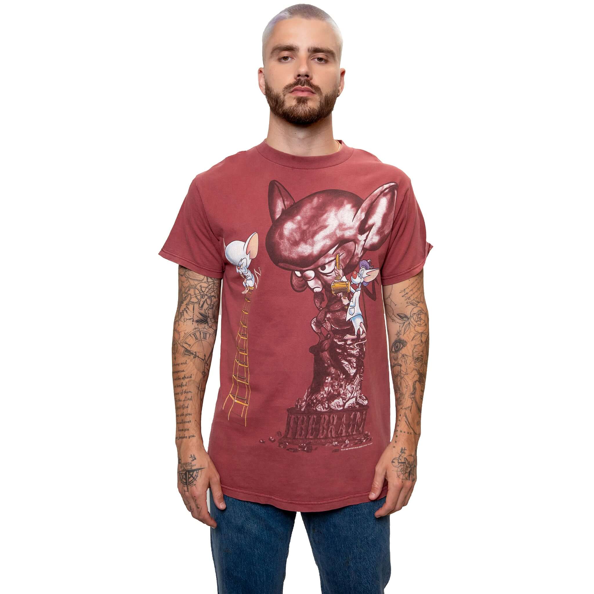 VINTAGE PINKY AND THE BRAIN TEE SHIRT 1995 SIZE SIZE LARGE