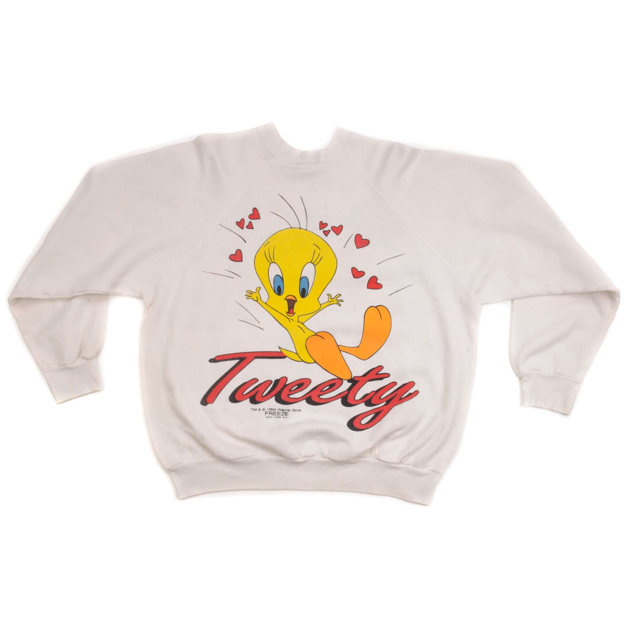 VINTAGE LOONEY TUNES TWEETY SWEATSHIRT 1994 SIZE LARGE MADE IN USA
