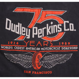 VINTAGE DUDLEY PERKINS TEE SHIRT CO. 75TH ANNIVERSARY 1989 SIZE XL MADE IN USA