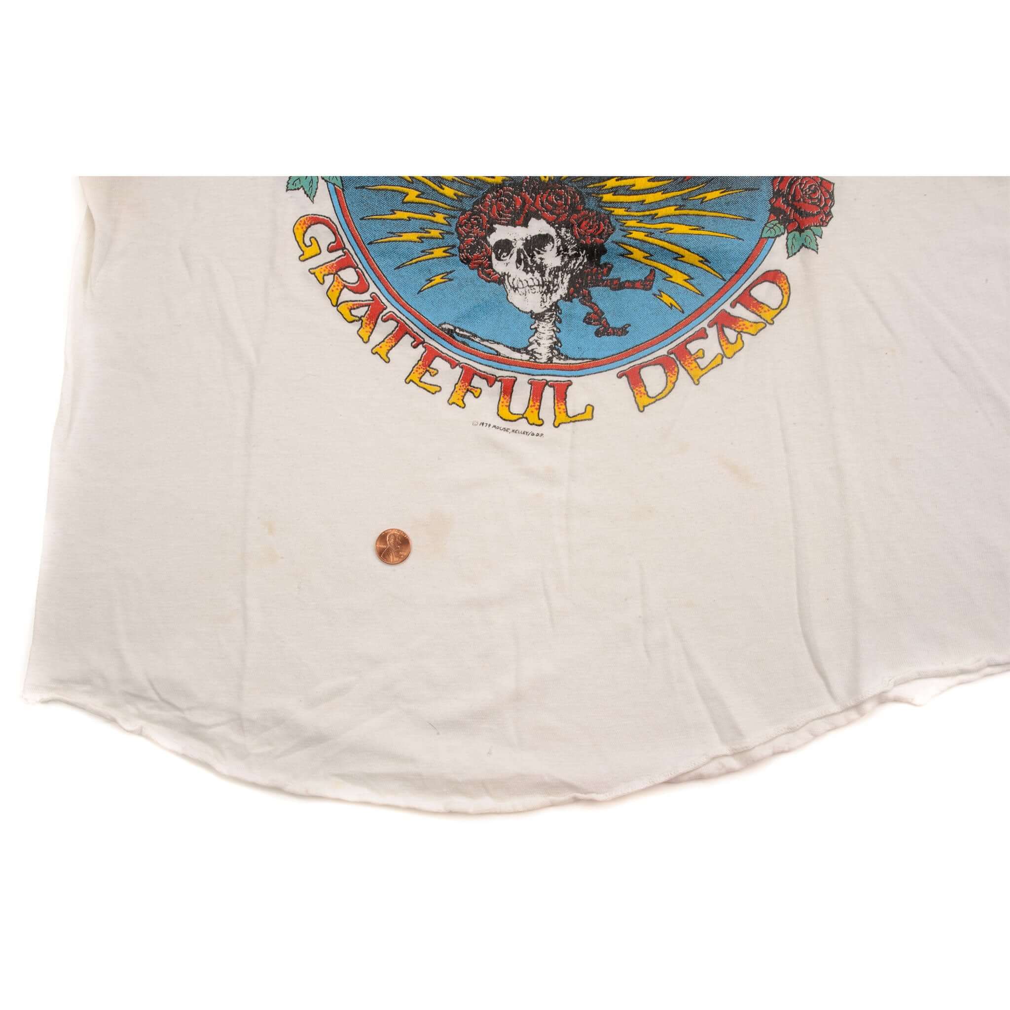 VINTAGE GRATEFUL DEAD RAGLAN TEE SHIRT 1979 SIZE SMALL MADE IN USA