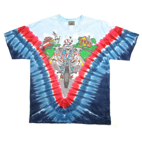 CAMISETA VINTAGE TIE DYE GRATEFUL DEAD DE LIQUID BLUE 2011 TALLA XL