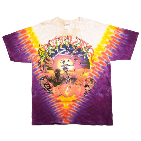 CAMISETA ANTIGUA CON TEÑIDO ANTIGUO DE GRATEFUL DEAD FALL TOUR 1994 TALLA XL