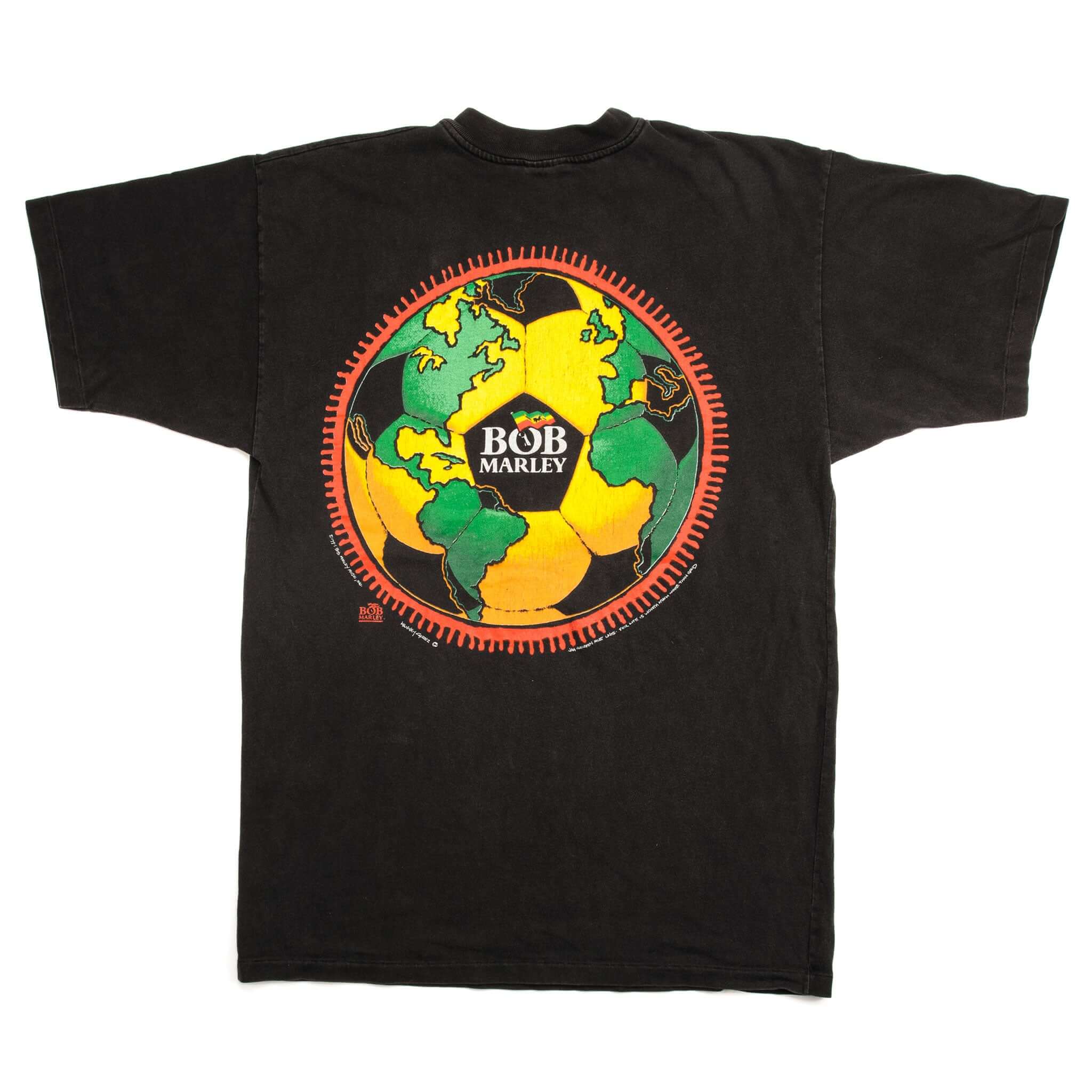 Vintage Bob Marley Soccer Tee Shirt 1994 Size Large.

Single stitch

Jammin til the Jam is through...

Jam Children must unite for life is worth much more than gold.



