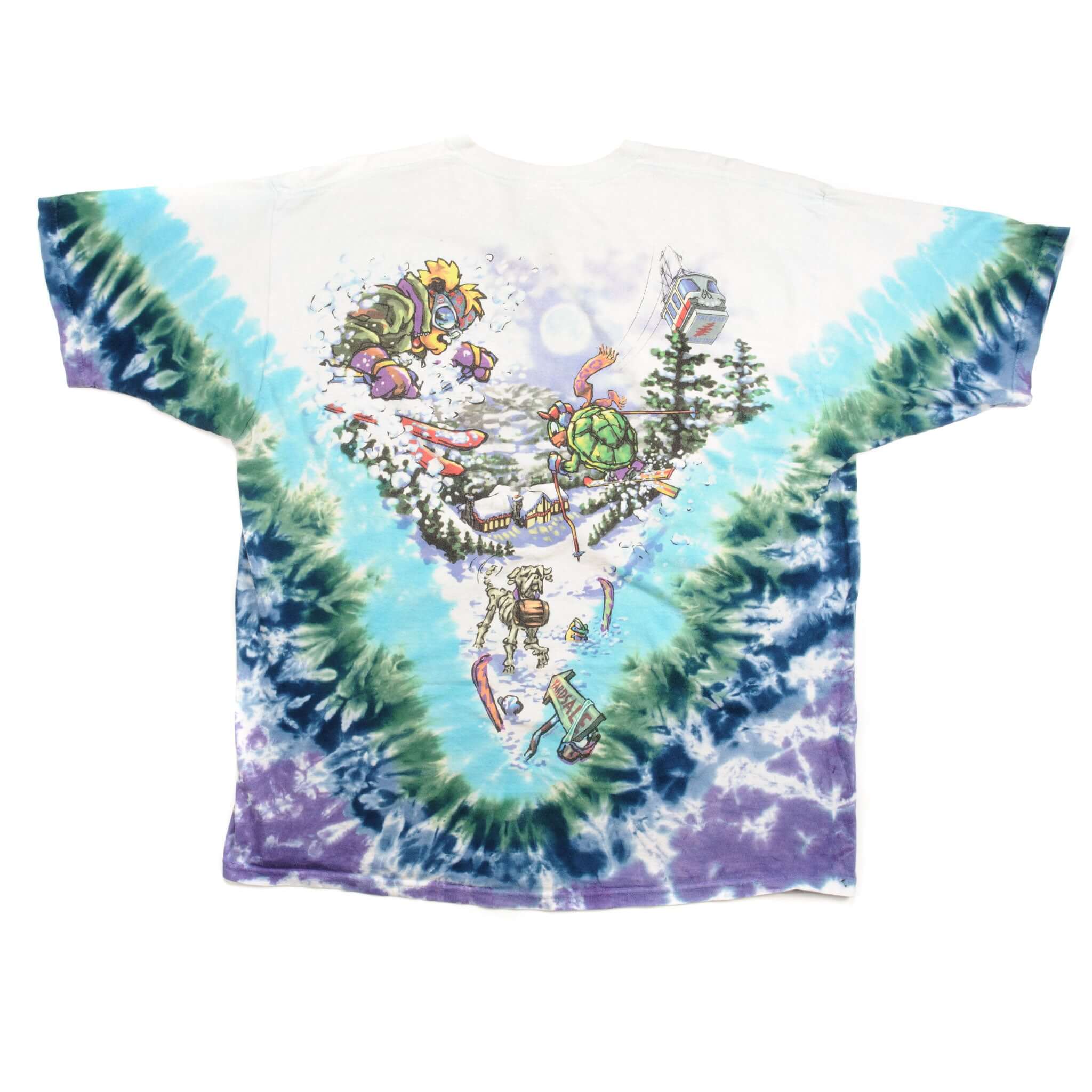 Vintage Tie Dye Grateful Dead Tee Shirt By Liquid Blue 1996 Size XL.

