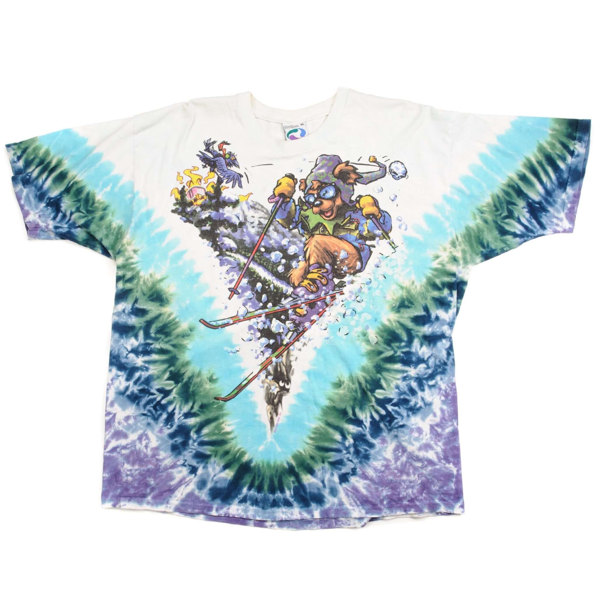 Vintage Tie Dye Grateful Dead Tee Shirt By Liquid Blue 1996 Size XL.

