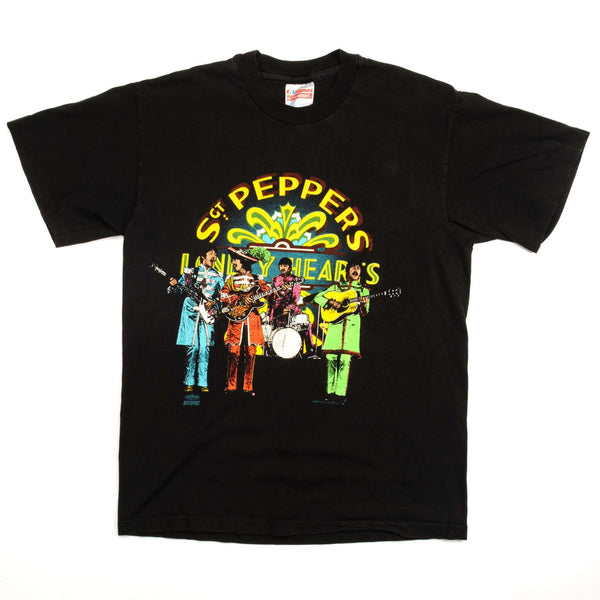 CAMISETA VINTAGE DE LOS BEATLES SGT PEPPERS 1992 TALLA PEQUEÑA FABRICADA EN EE. UU.